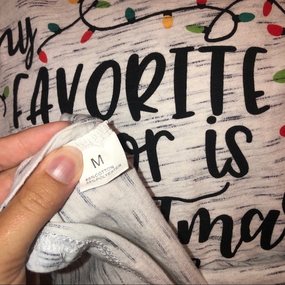 My Favorite Color is Christmas Lights Tee - Picture 3 of 3
